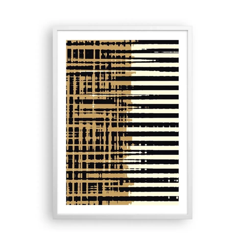 Poster in white frmae - Architectural Abstract - 50x70 cm