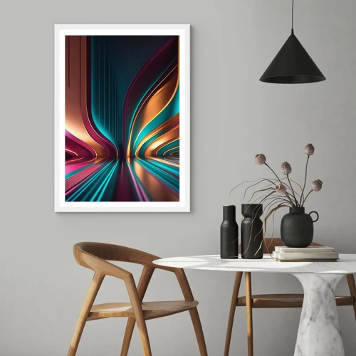 Poster in white frmae - Architecture of Light - 40x50 cm