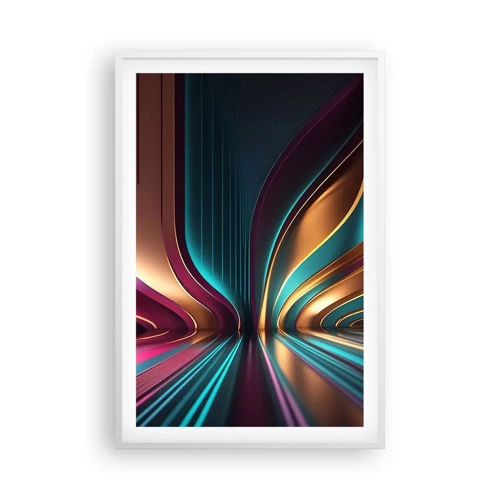 Poster in white frmae - Architecture of Light - 61x91 cm