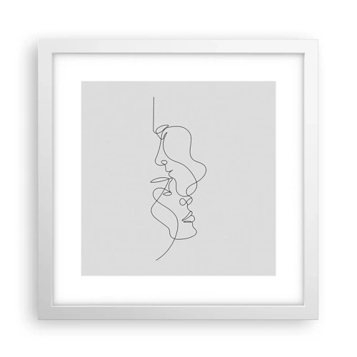 Poster in white frmae - Ardour of Desires - 30x30 cm