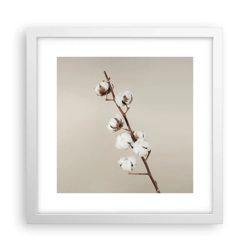 Poster in white frmae - At the Heart of Softness - 30x30 cm