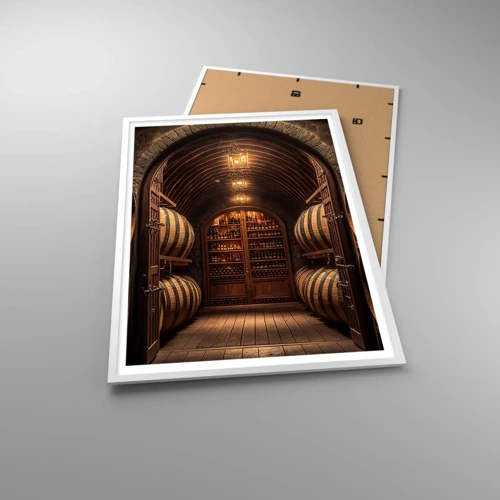 Poster in white frmae - Atmospheric Cellar - 70x100 cm