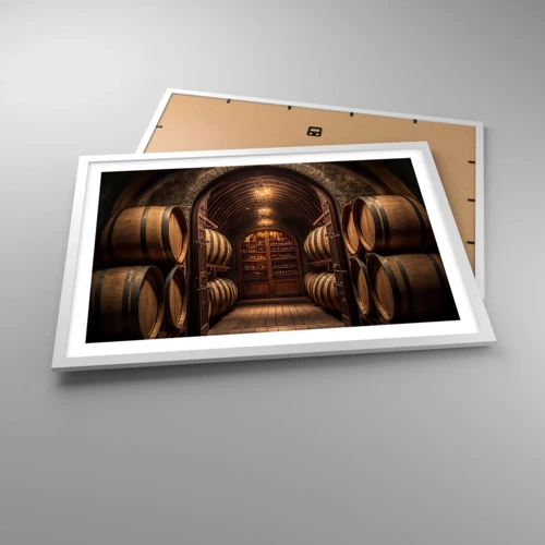 Poster in white frmae - Atmospheric Cellar - 70x50 cm