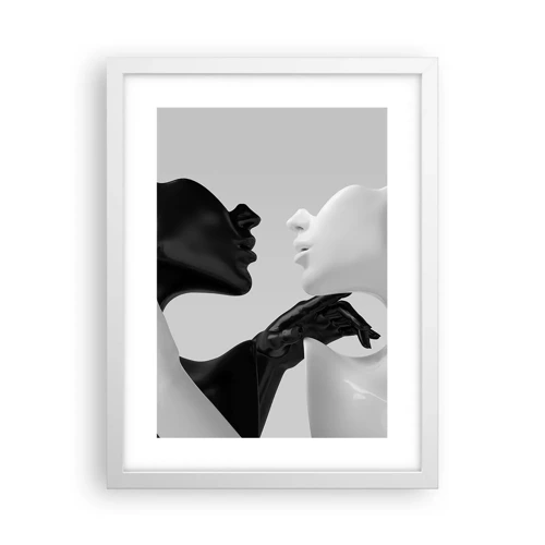 Poster in white frmae - Attraction - Desire - 30x40 cm