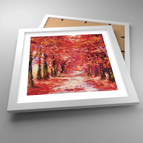 Poster in white frmae - Autumnal Impression - 30x30 cm