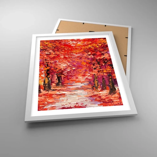 Poster in white frmae - Autumnal Impression - 40x50 cm