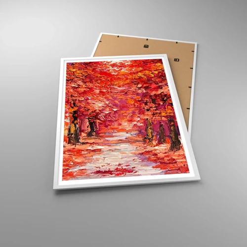 Poster in white frmae - Autumnal Impression - 70x100 cm