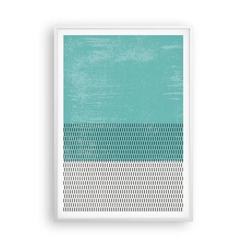 Poster in white frmae - Balanced Composition - 70x100 cm