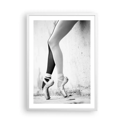 Poster in white frmae - Ballerina, Voila! - 50x70 cm