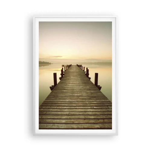 Poster in white frmae - Before Dawn, Dawn, Light - 70x100 cm