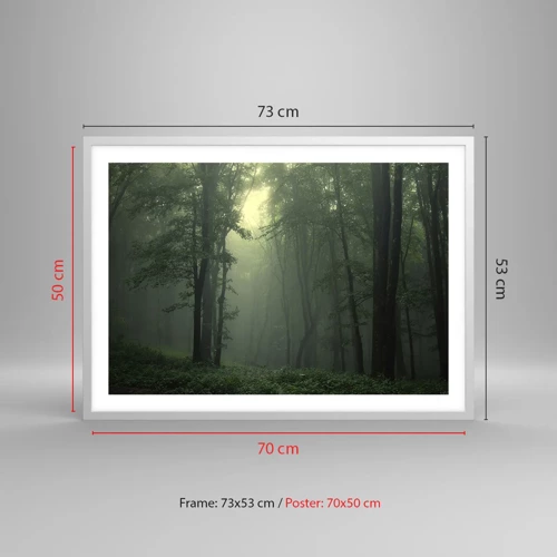 Poster in white frmae - Before It Wakes Up - 70x50 cm