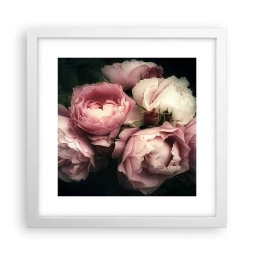Poster in white frmae - Belle Epoque Charm - 30x30 cm