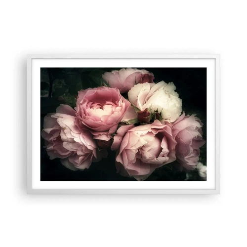 Poster in white frmae - Belle Epoque Charm - 70x50 cm