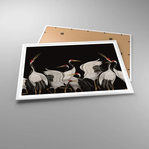 Poster in white frmae - Bird Affairs - 100x70 cm