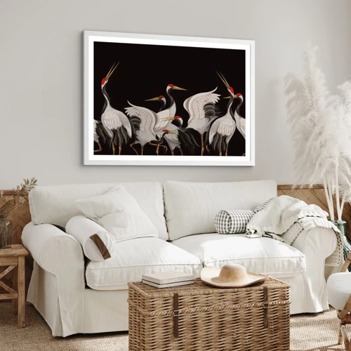 Poster in white frmae - Bird Affairs - 50x40 cm