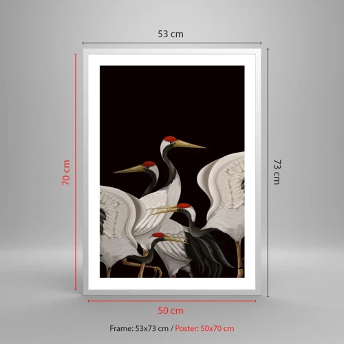 Poster in white frmae - Bird Affairs - 50x70 cm