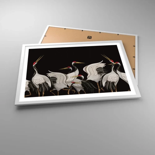 Poster in white frmae - Bird Affairs - 70x50 cm