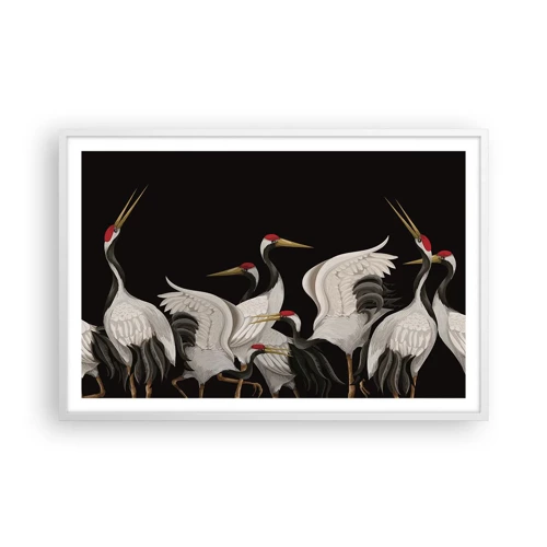 Poster in white frmae - Bird Affairs - 91x61 cm