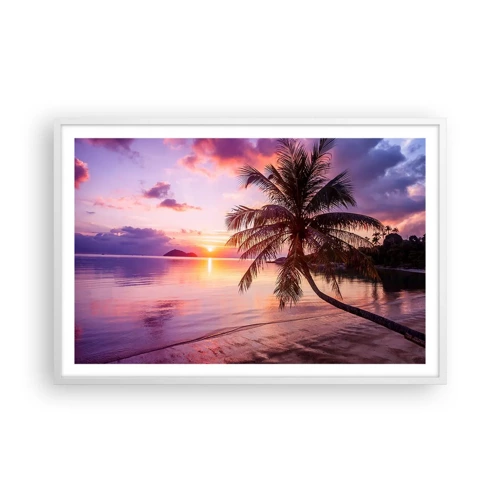 Poster in white frmae - Bliss up to the Horizon - 91x61 cm