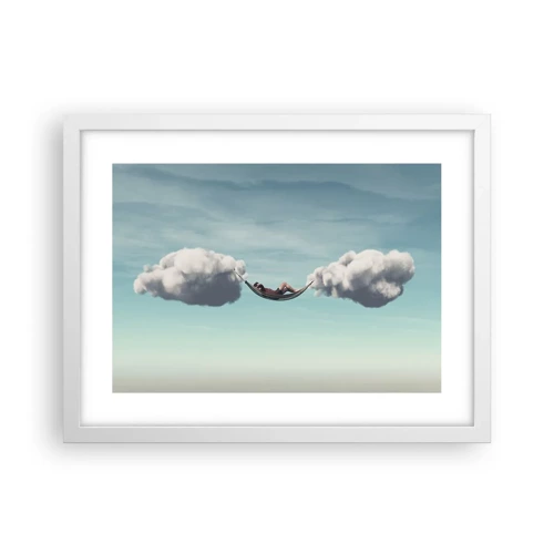 Poster in white frmae - Blissful Moment - 40x30 cm