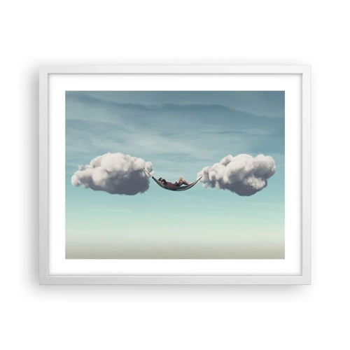 Poster in white frmae - Blissful Moment - 50x40 cm