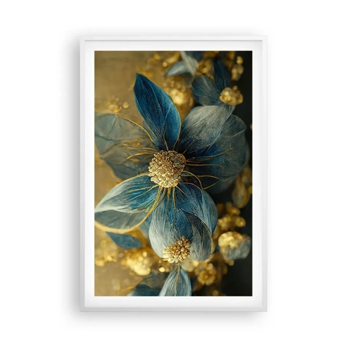 Poster in white frmae - Blossoming in Gold - 61x91 cm