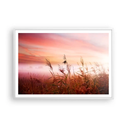 Poster in white frmae - Blowing in the Wind - 100x70 cm