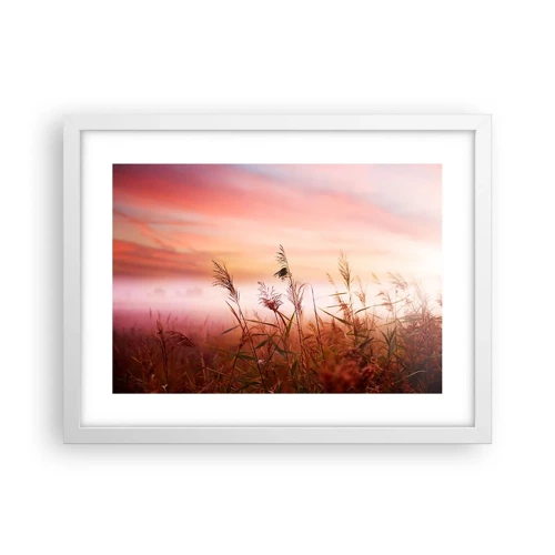 Poster in white frmae - Blowing in the Wind - 40x30 cm
