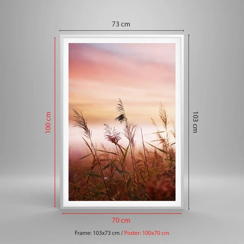 Poster in white frmae - Blowing in the Wind - 70x100 cm