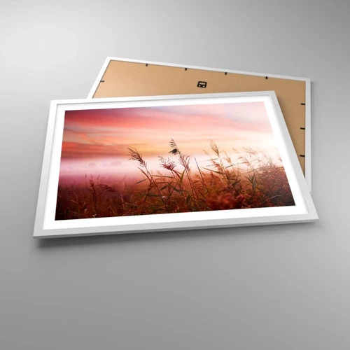 Poster in white frmae - Blowing in the Wind - 70x50 cm