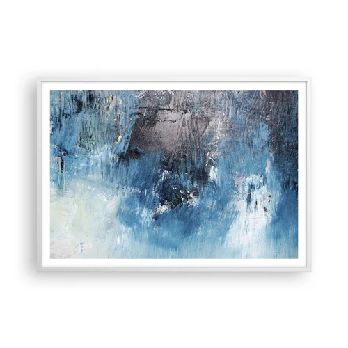 Poster in white frmae - Blue Rhapsody - 100x70 cm