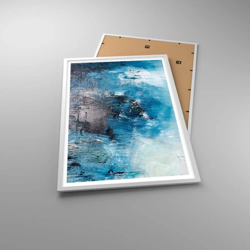 Poster in white frmae - Blue Rhapsody - 61x91 cm