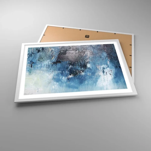 Poster in white frmae - Blue Rhapsody - 70x50 cm