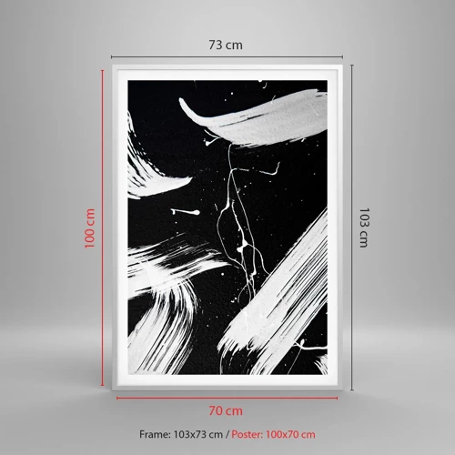 Poster in white frmae - Breaking the Darkness - 70x100 cm