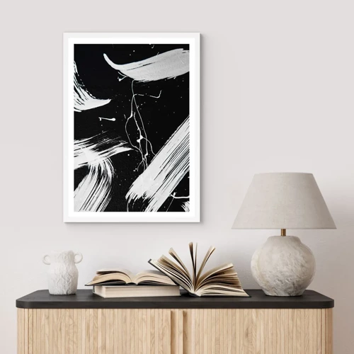 Poster in white frmae - Breaking the Darkness - 70x100 cm