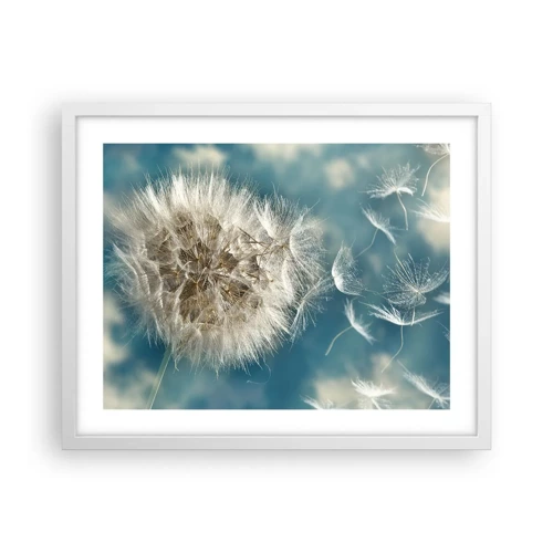 Poster in white frmae - Breath of an Angel - 50x40 cm