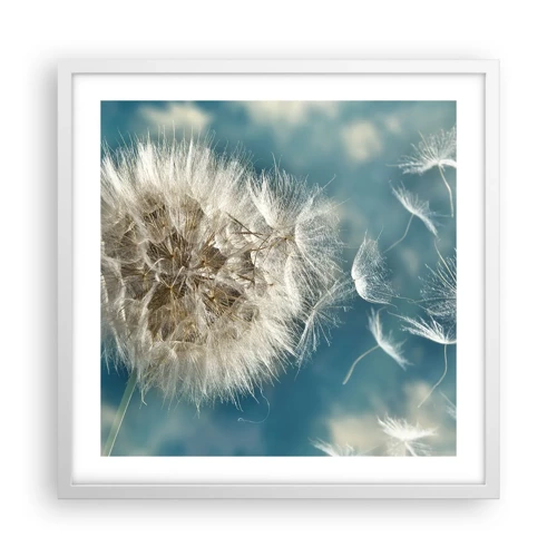 Poster in white frmae - Breath of an Angel - 50x50 cm