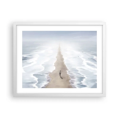 Poster in white frmae - Bright Future - 50x40 cm