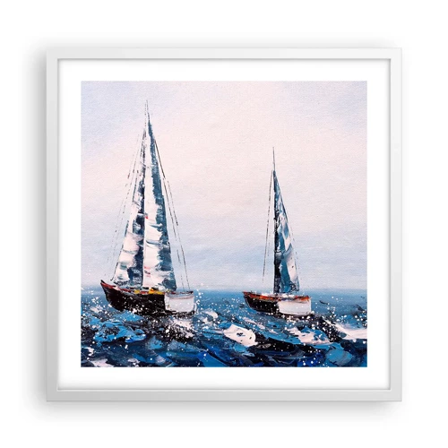Poster in white frmae - Brotherhood of Wind - 50x50 cm