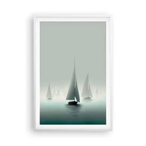 Poster in white frmae - Built from Fog - 61x91 cm