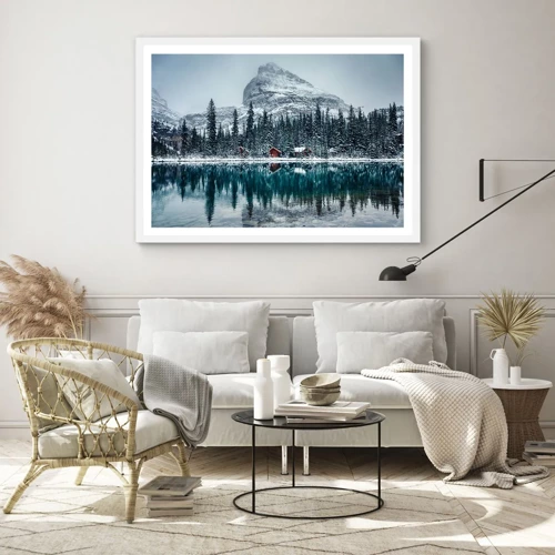 Poster in white frmae - Canadian Retreat - 100x70 cm