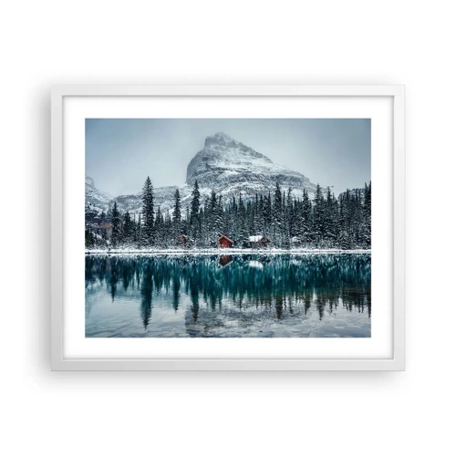 Poster in white frmae - Canadian Retreat - 50x40 cm
