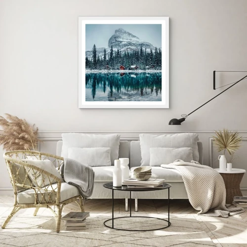 Poster in white frmae - Canadian Retreat - 50x50 cm