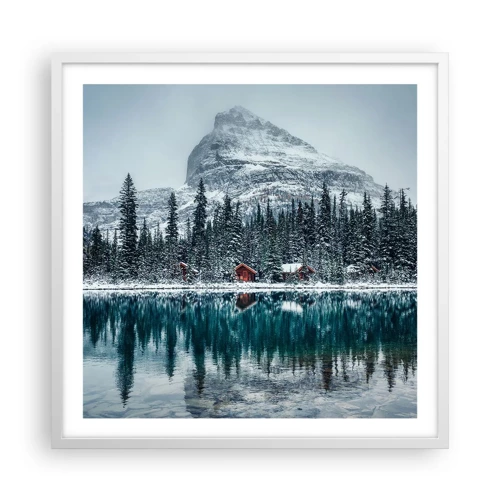 Poster in white frmae - Canadian Retreat - 60x60 cm