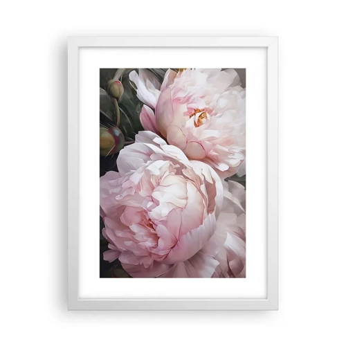 Poster in white frmae - Captured in Full Bloom - 30x40 cm