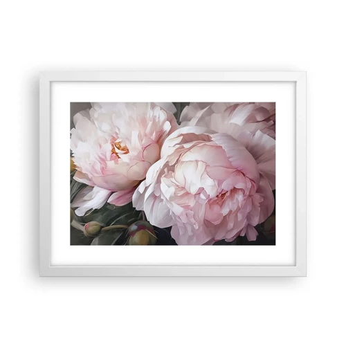 Poster in white frmae - Captured in Full Bloom - 40x30 cm