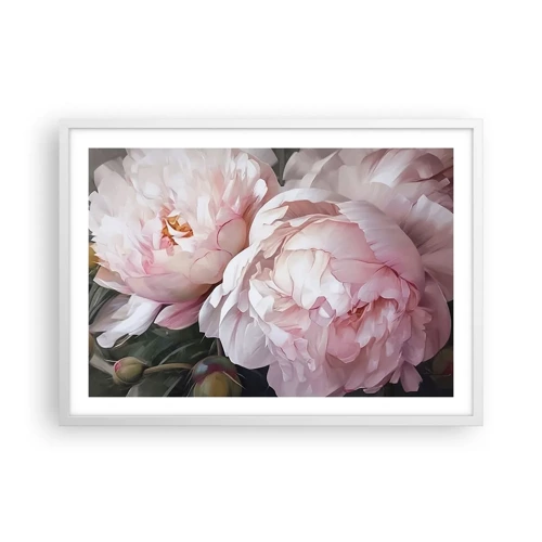 Poster in white frmae - Captured in Full Bloom - 70x50 cm