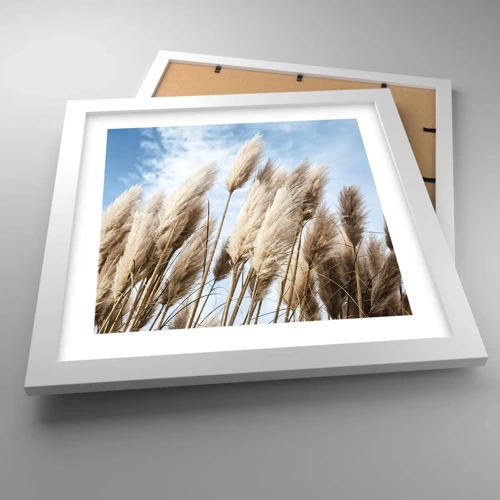 Poster in white frmae - Caress of Sun and Wind - 30x30 cm