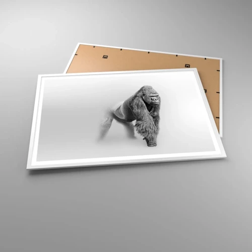 Poster in white frmae - Certain of Its Strength - 100x70 cm