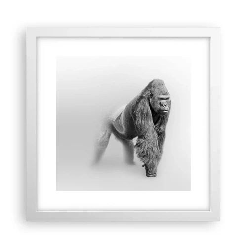 Poster in white frmae - Certain of Its Strength - 30x30 cm